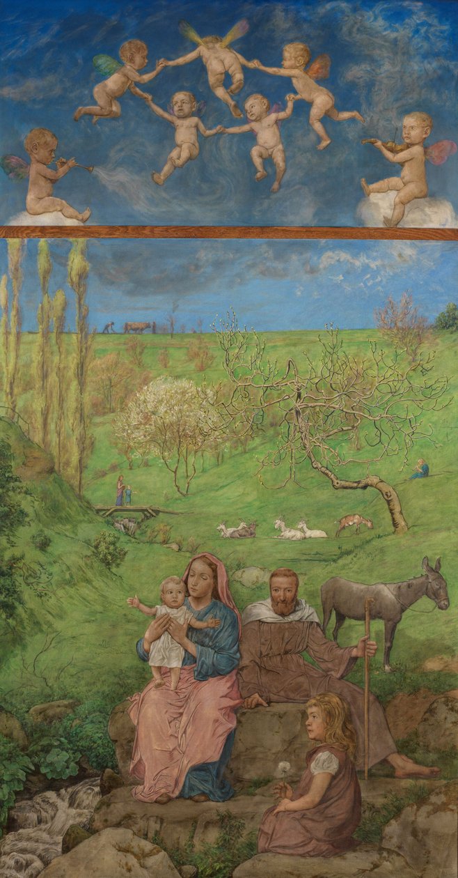 Rust tijdens de vlucht door Hans Thoma