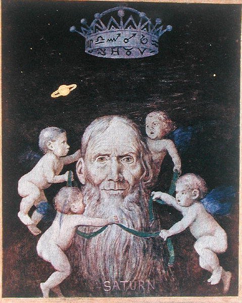 Saturnus, illustratie uit 