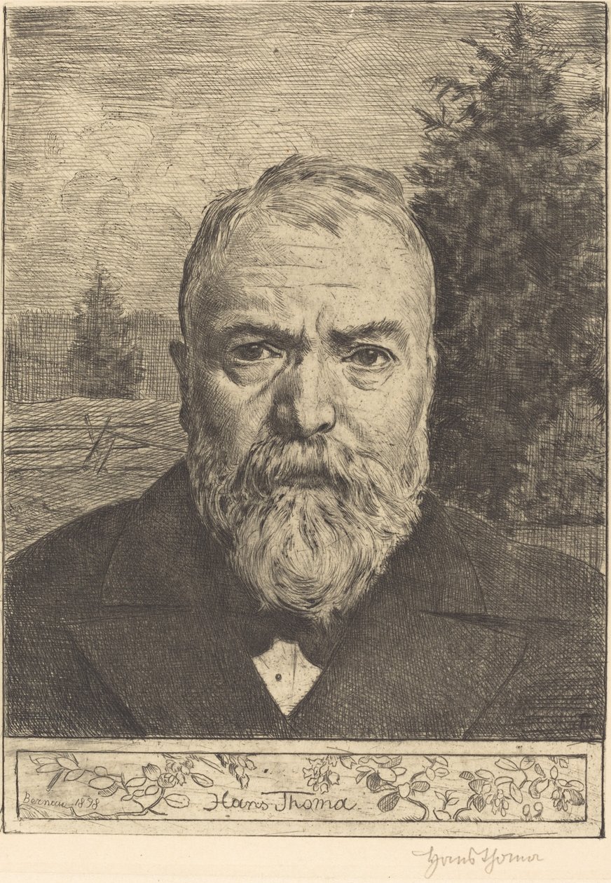 Zelfportret II door Hans Thoma