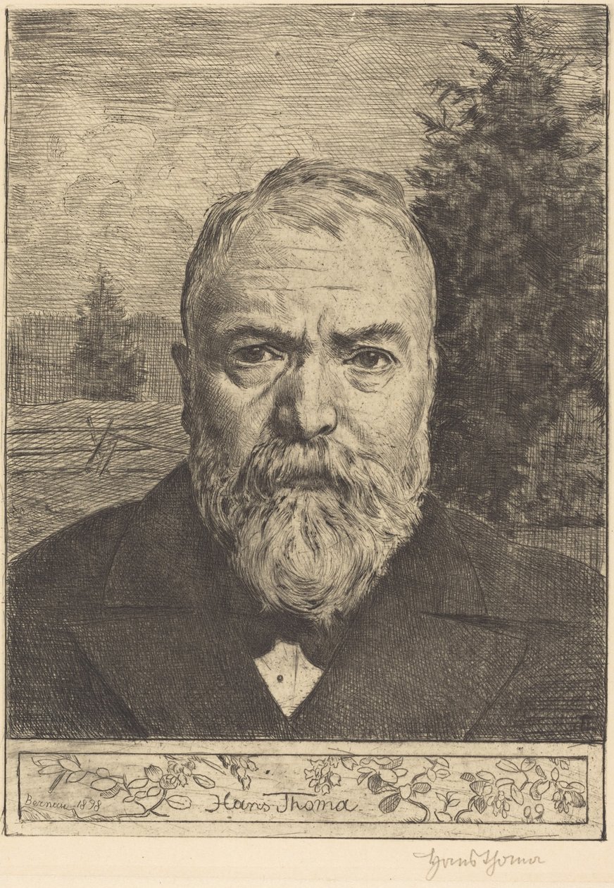 Zelfportret II door Hans Thoma