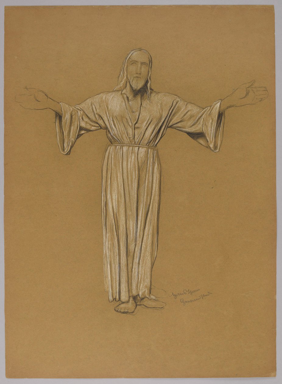 Een studie naar de figuur van Christus door Hans Thoma