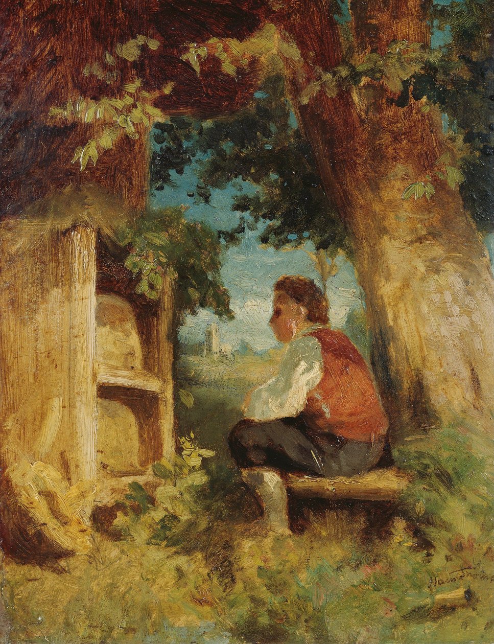 De bijenvriend door Hans Thoma
