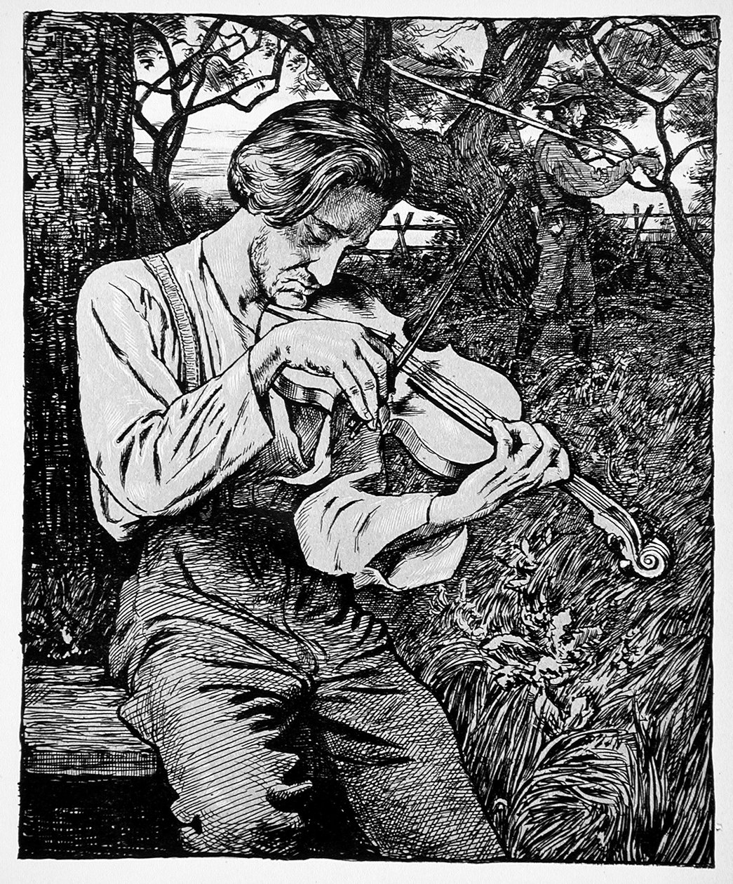 De vedelaar door Hans Thoma