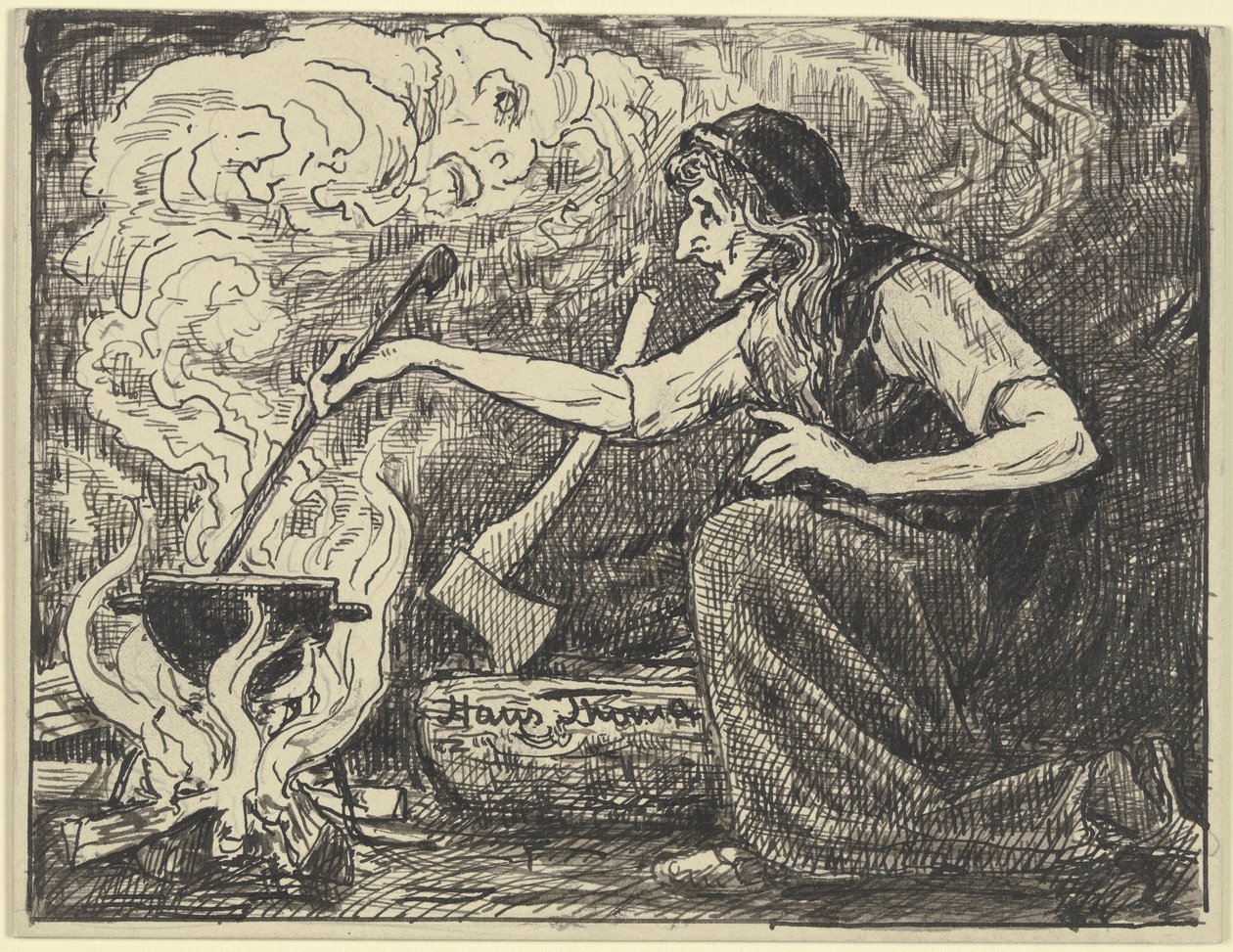 Heksenkeuken door Hans Thoma