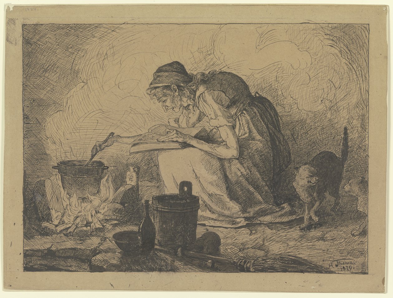 Heksenkeuken door Hans Thoma