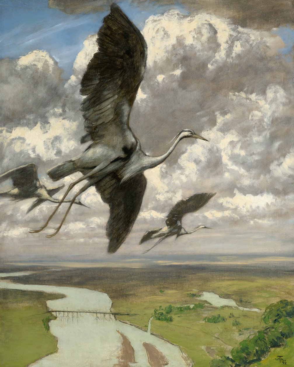 Wonderlijke vogels door Hans Thoma