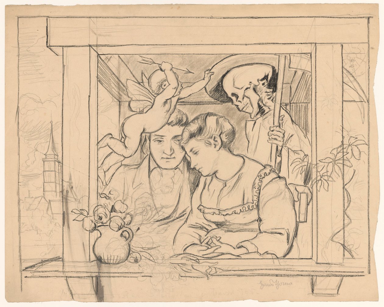 Maaier - Dood door Hans Thoma