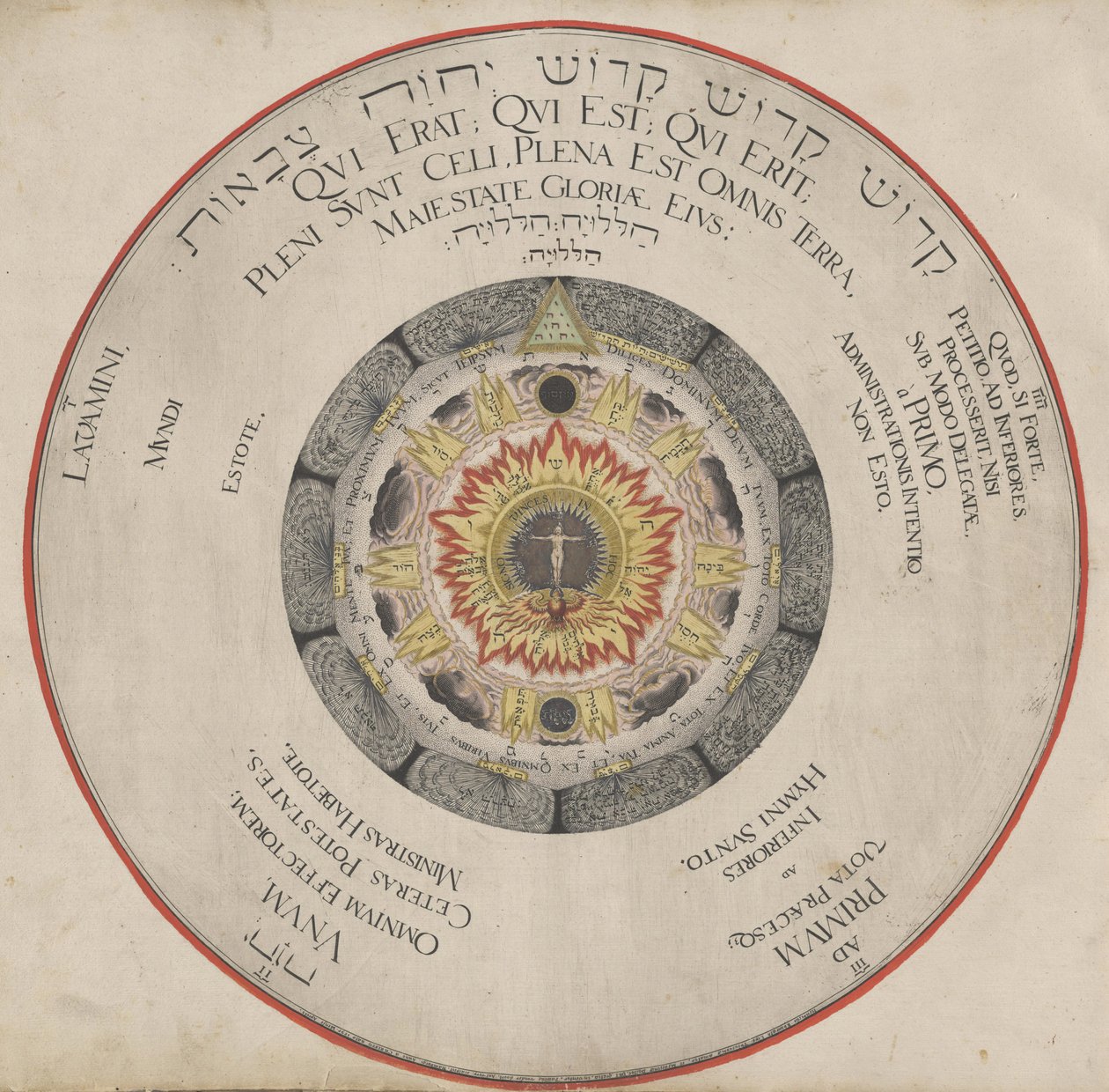 Illustratie uit het boek Amphitheatrum Sapientiae Aeternae door H. Khunrath, 1595 door Hans Vredeman de Vries