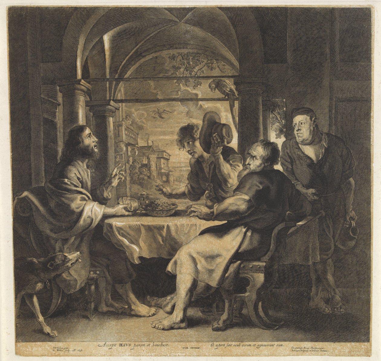 Maaltijd in Emmaüs door Hans Witdoeck