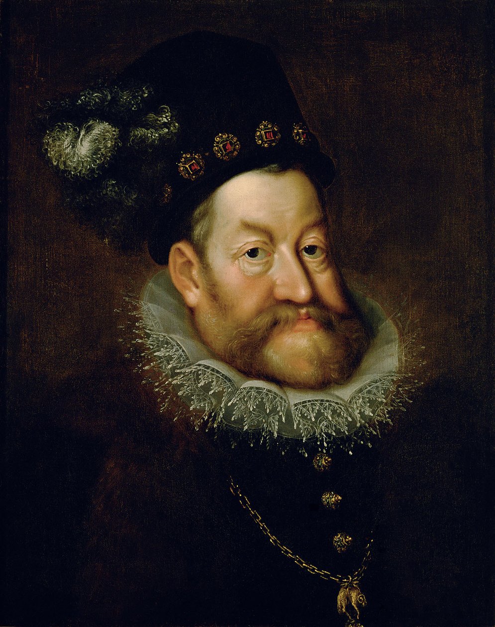 Duits: keizer Rudolf II. (1552-1612) Portret van keizer Rudolf II door Hans von Aachen