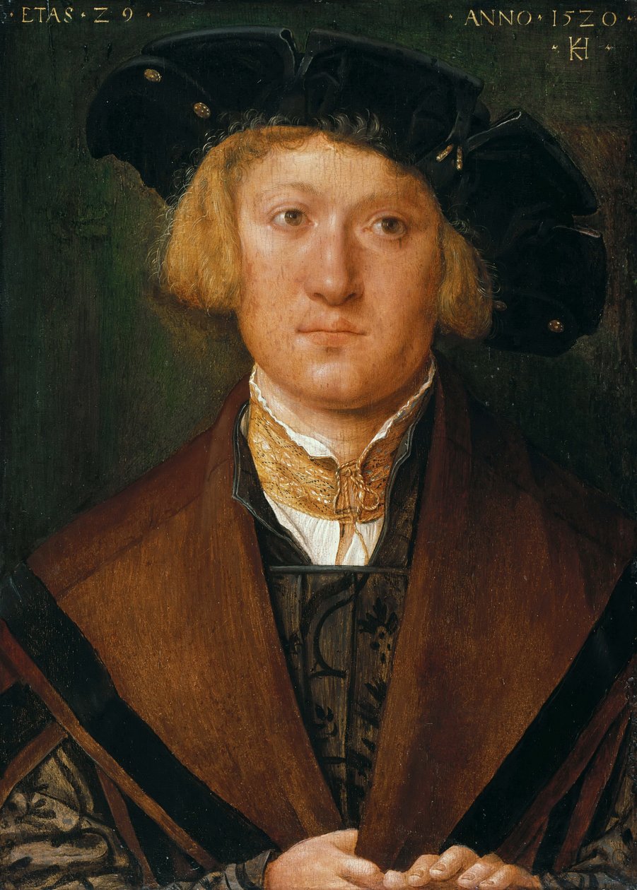 Duits: Bildnis eines jungen Mannes Portret van een jonge man

































" door Hans von Kulmbach