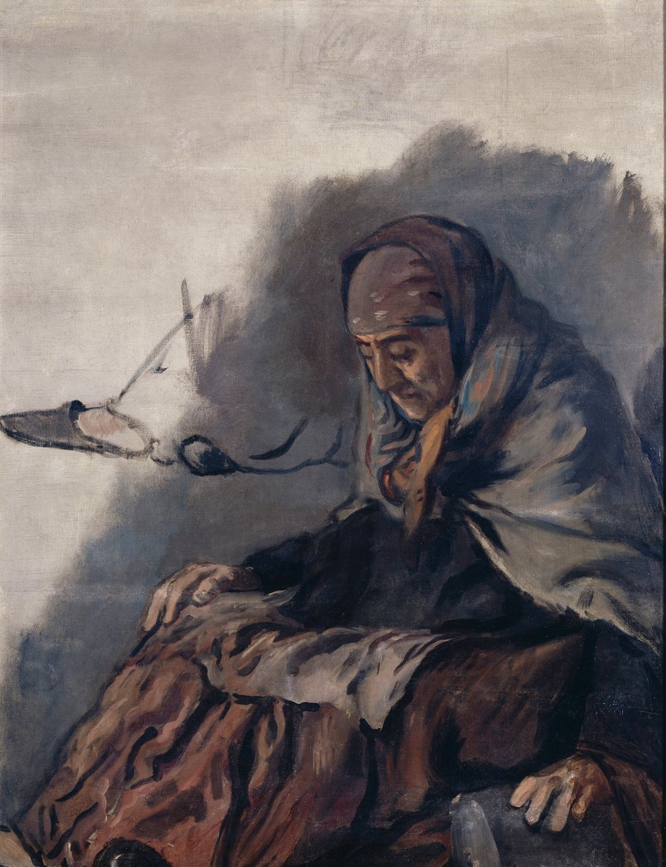 Oestervrouw. Studie voor de fresco