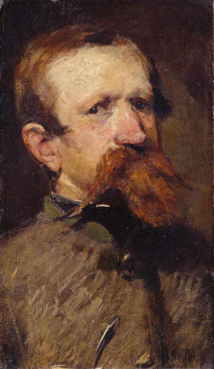 De artilleriekapitein Johann Baptist Bauer door Hans von Marées