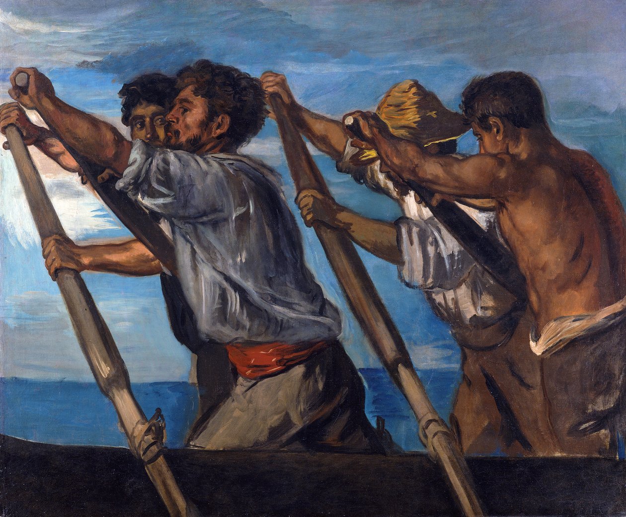 Roeier. Studie voor de fresco
