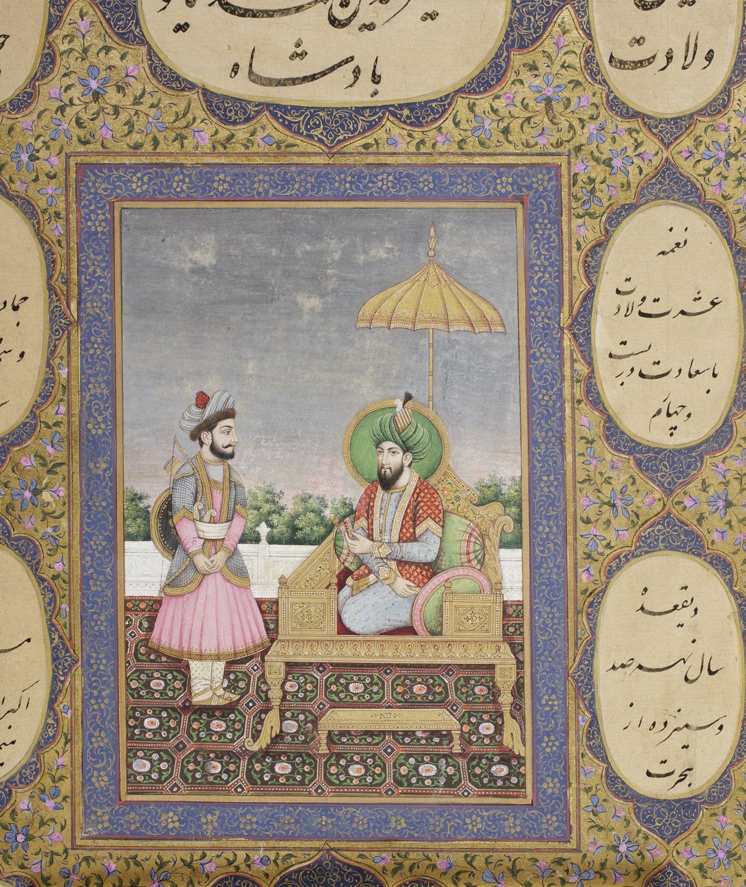 Album van de Mughal dynastieke genealogie, 1855 door Haqim Ahasan Ullah Khan