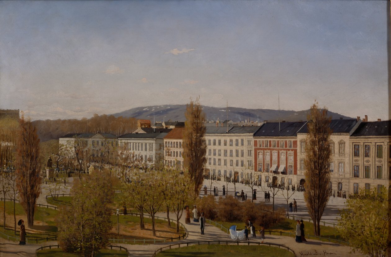 Karl Johans Straat door Harald B. Hansen