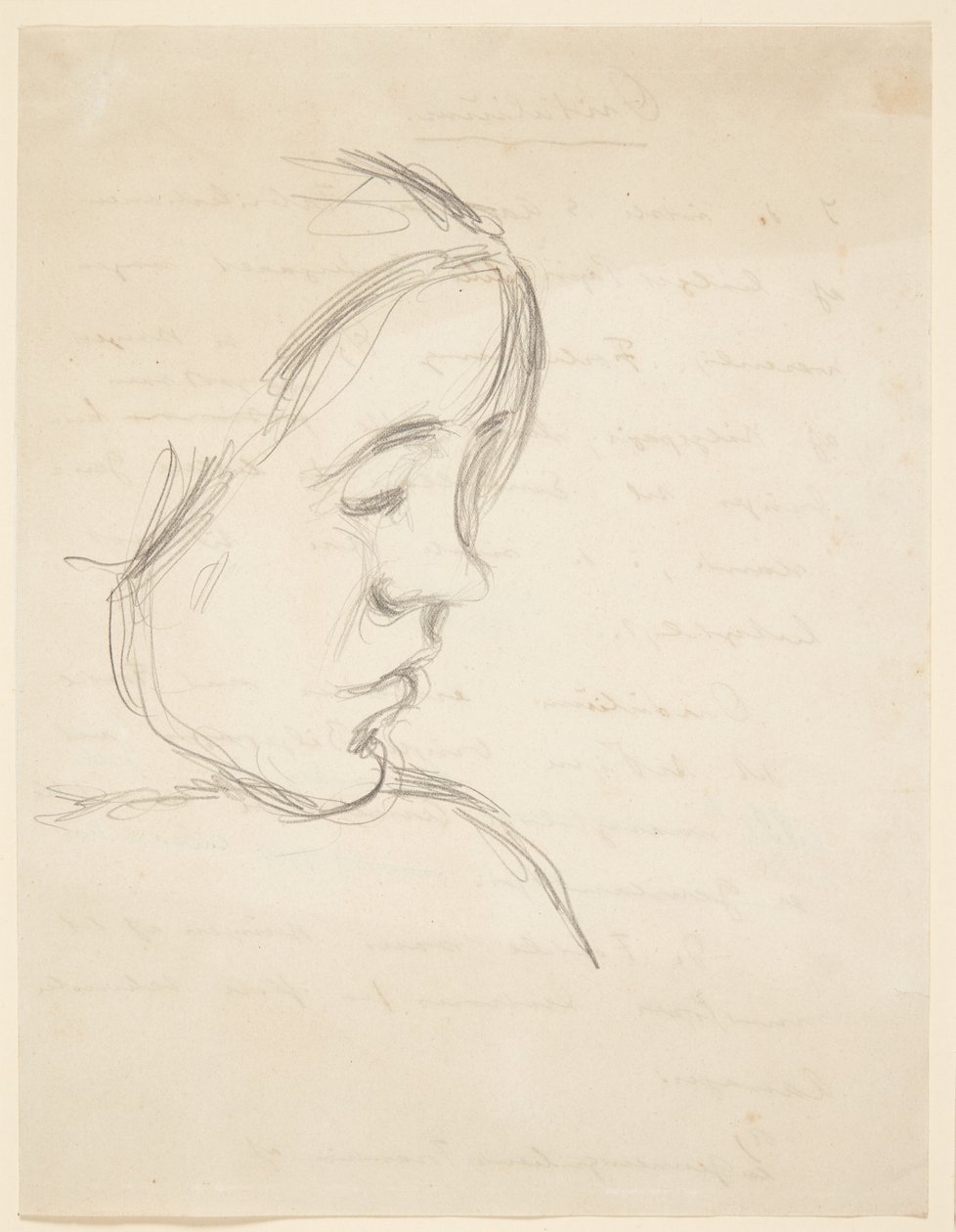 Portret van Bodil, de zus van de kunstenaar door Harald Giersing