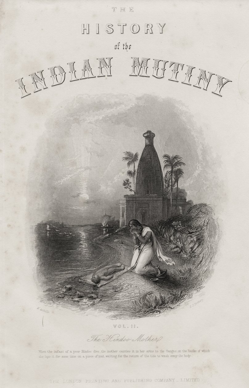 De Hindoe Moeder, gegraveerd door E.J. Portbury, Titelpagina uit 
