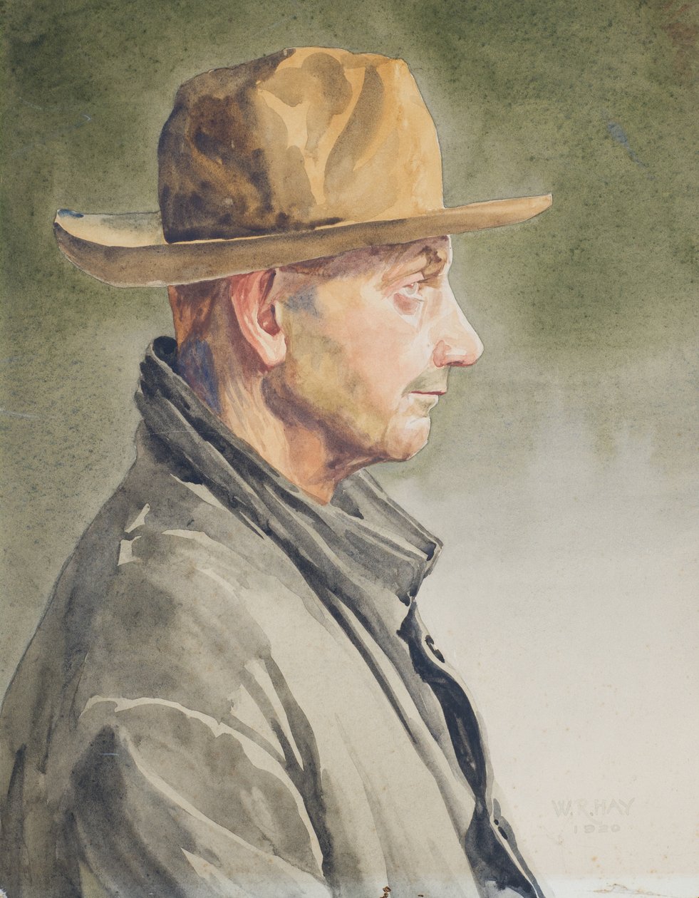 Zelfportret, 1920 door Hardie William Hay
