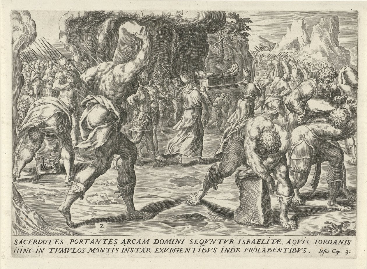 Oversteken van de rivier de Jordaan door Harmen Jansz Muller