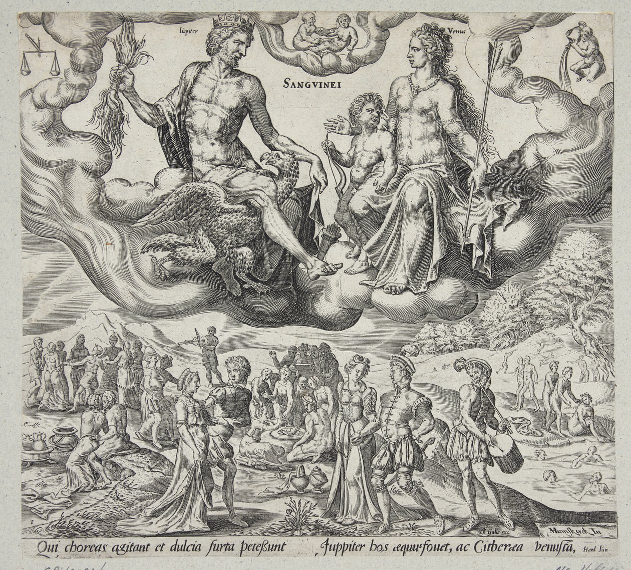 Het sanguinische temperament door Harmen Jansz. Muller