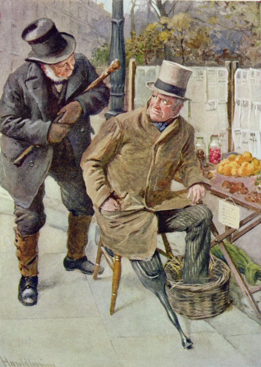 Mr Boffin en Silas Wegg, illustratie voor 