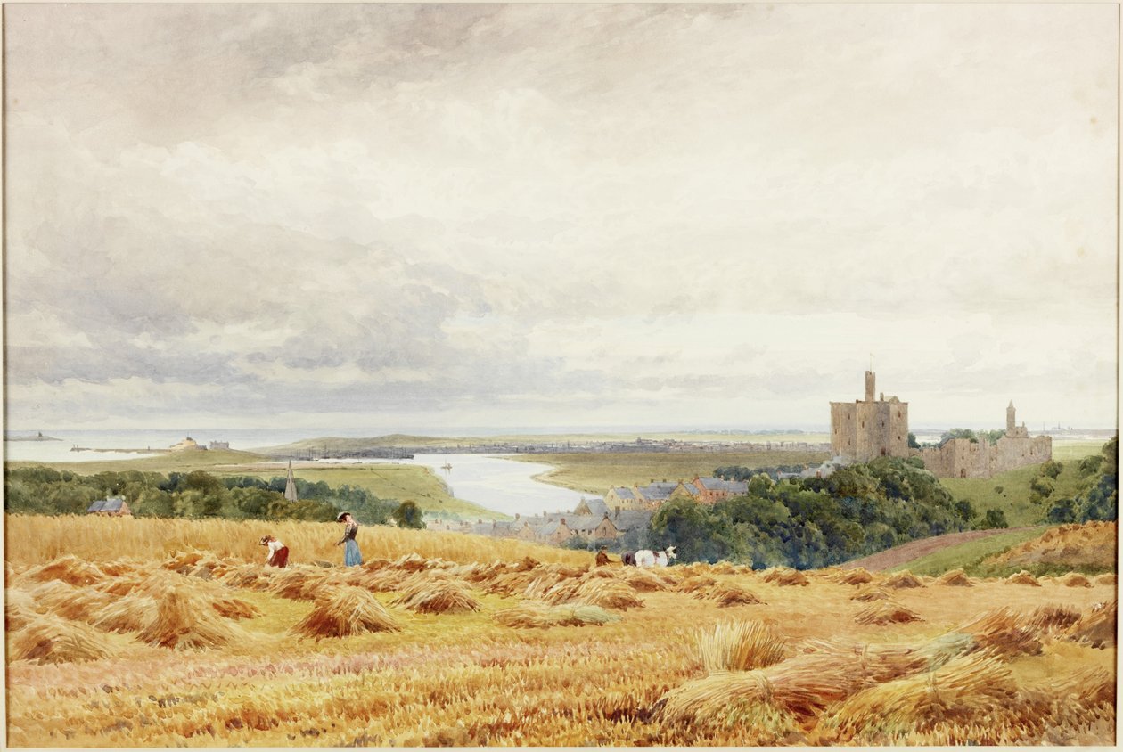 Kasteel van Warkworth door Harold Palmer