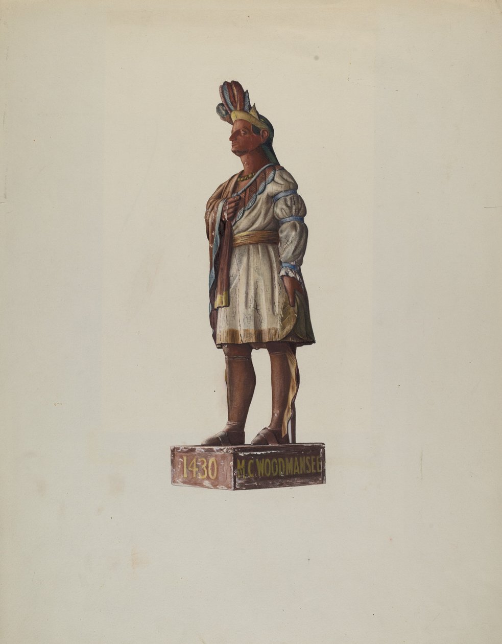 Indiaanse hoofdman door Harold A. Doughty