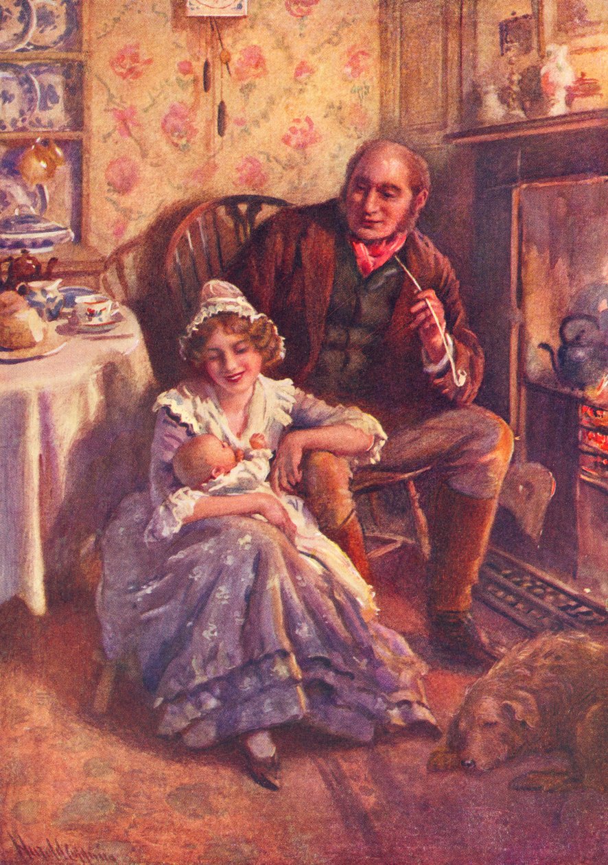 John en Dot Peerybingle door Harold Copping
