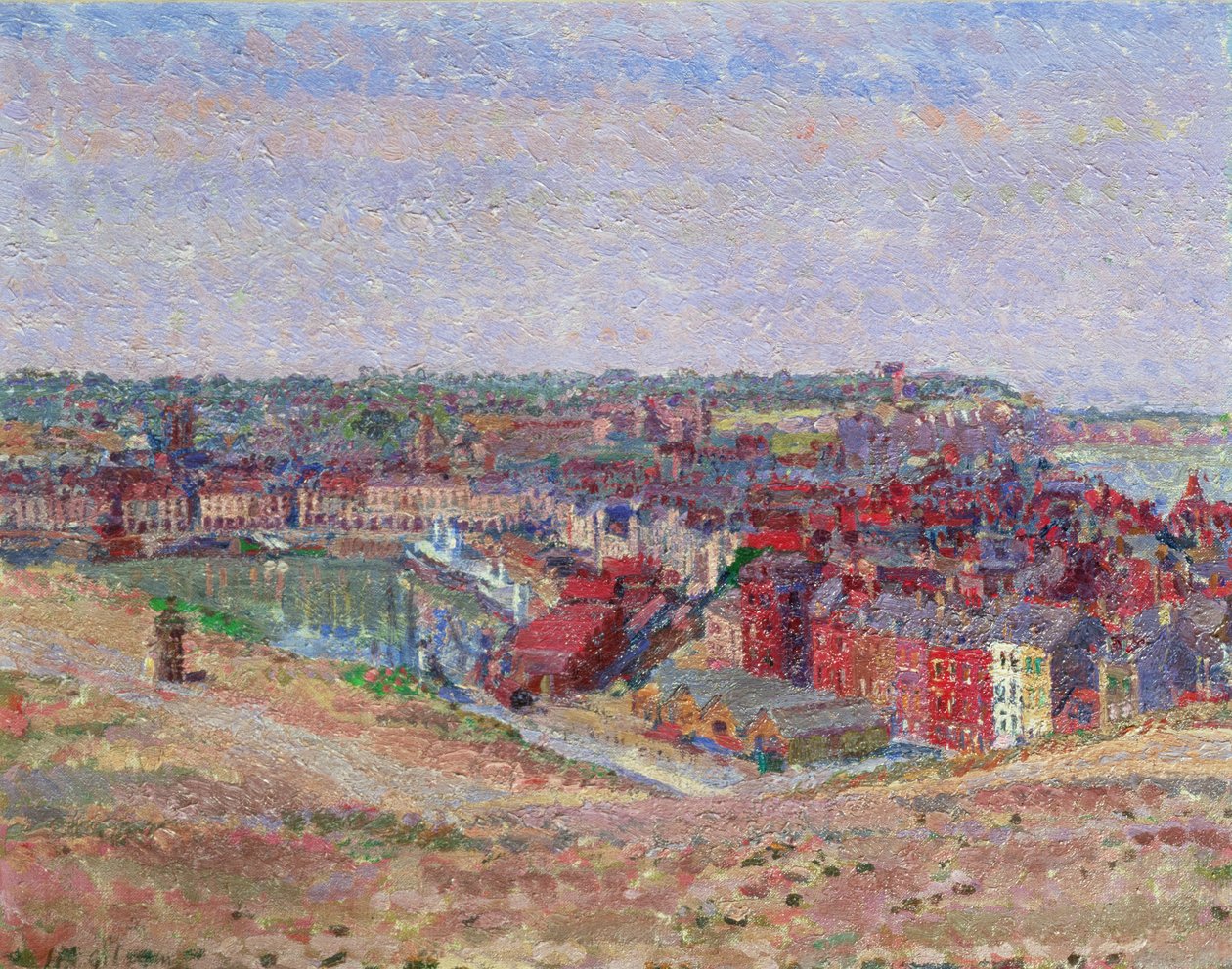 Dieppe, ca. 1911 door Harold Gilman
