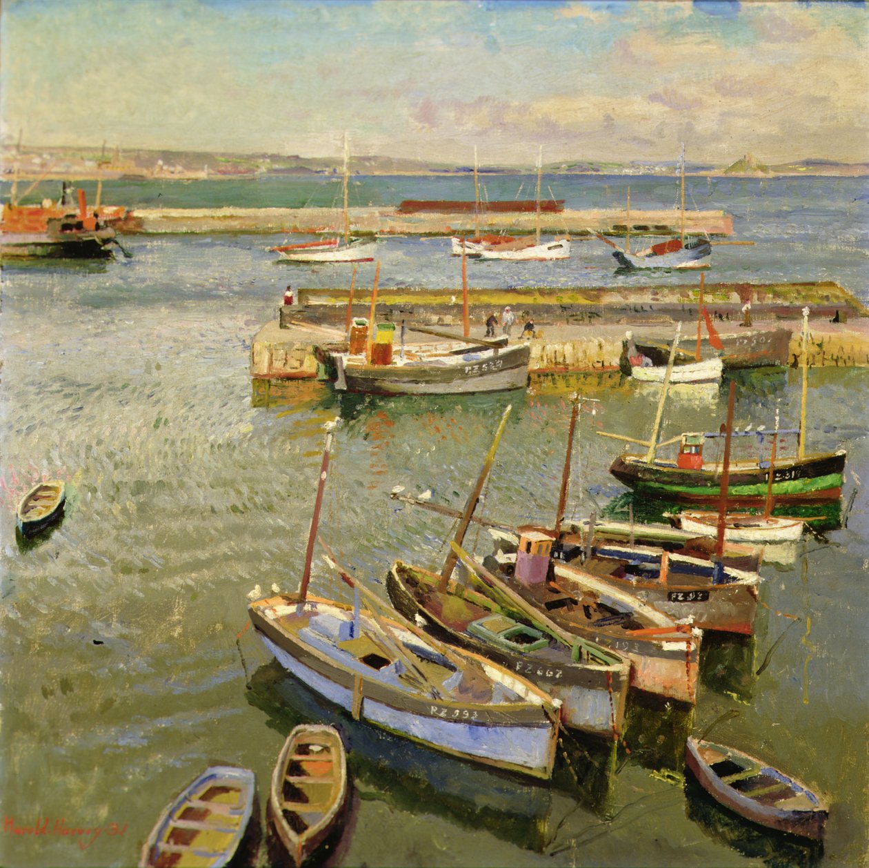 Boten, Newlyn Haven door Harold Harvey
