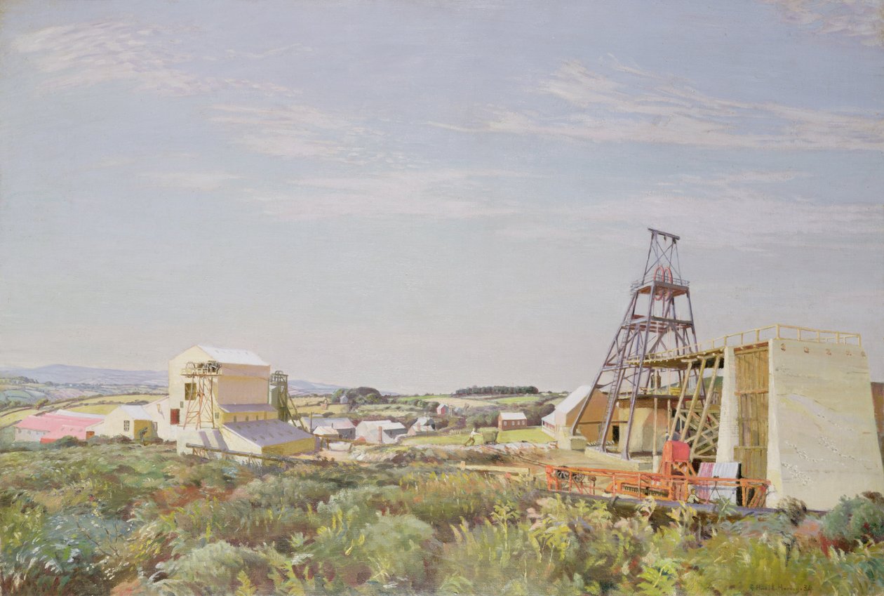 Lady Gwen Cornish Tin Mine door Harold Harvey