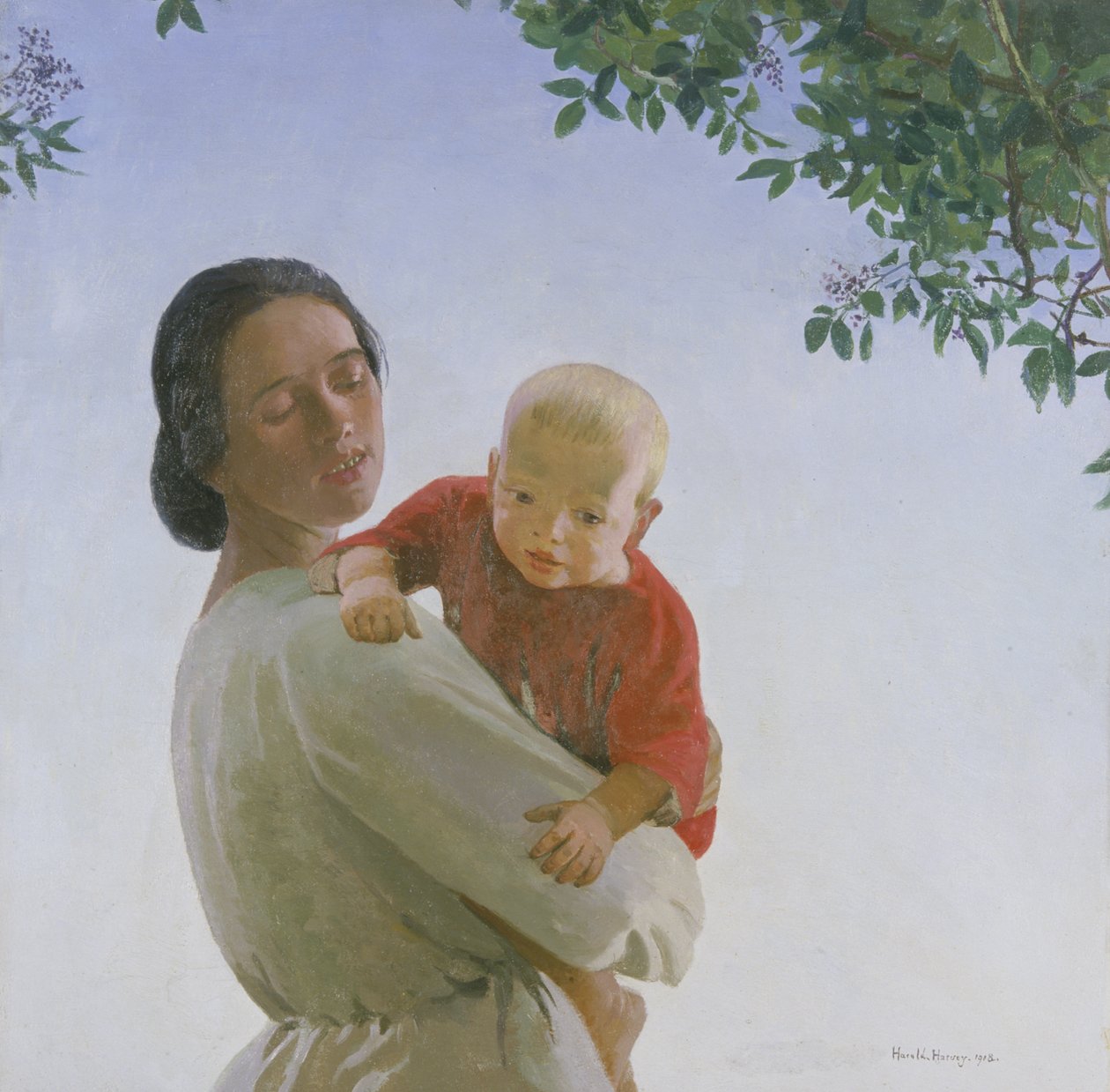 Moeder en kind door Harold Harvey
