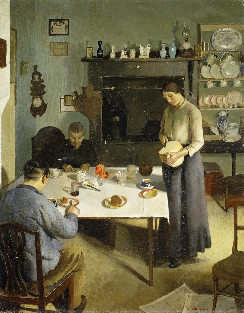 De Theetafel door Harold Harvey