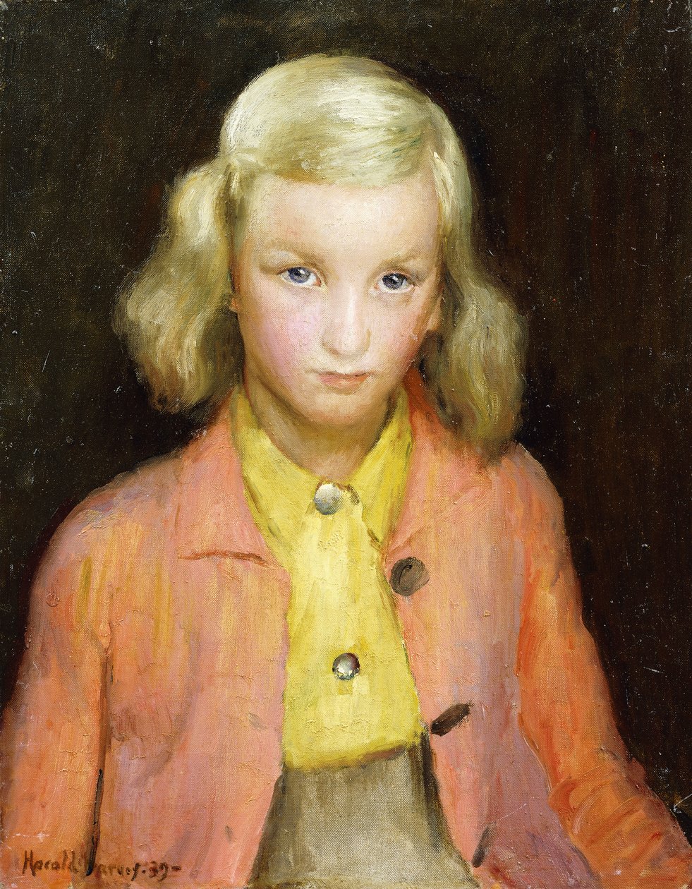 De gele blouse door Harold Harvey