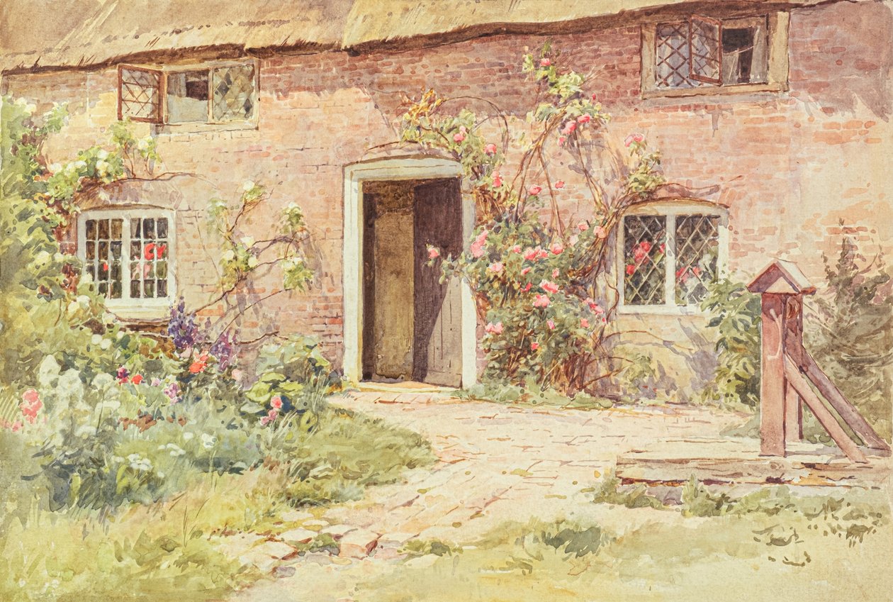 Rozen rond de cottage deur, Wilmington door Harold Swanwick