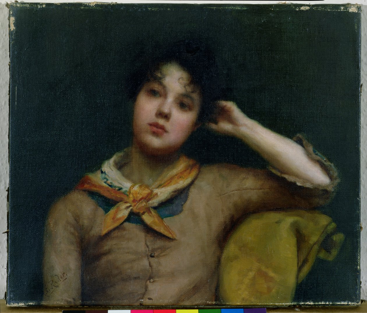 Studie van een jonge vrouw door Harriet E. Ryder