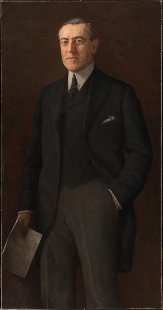 Woodrow Wilson (1856-1924) door Harriet Anderson Stubbs Murphy
