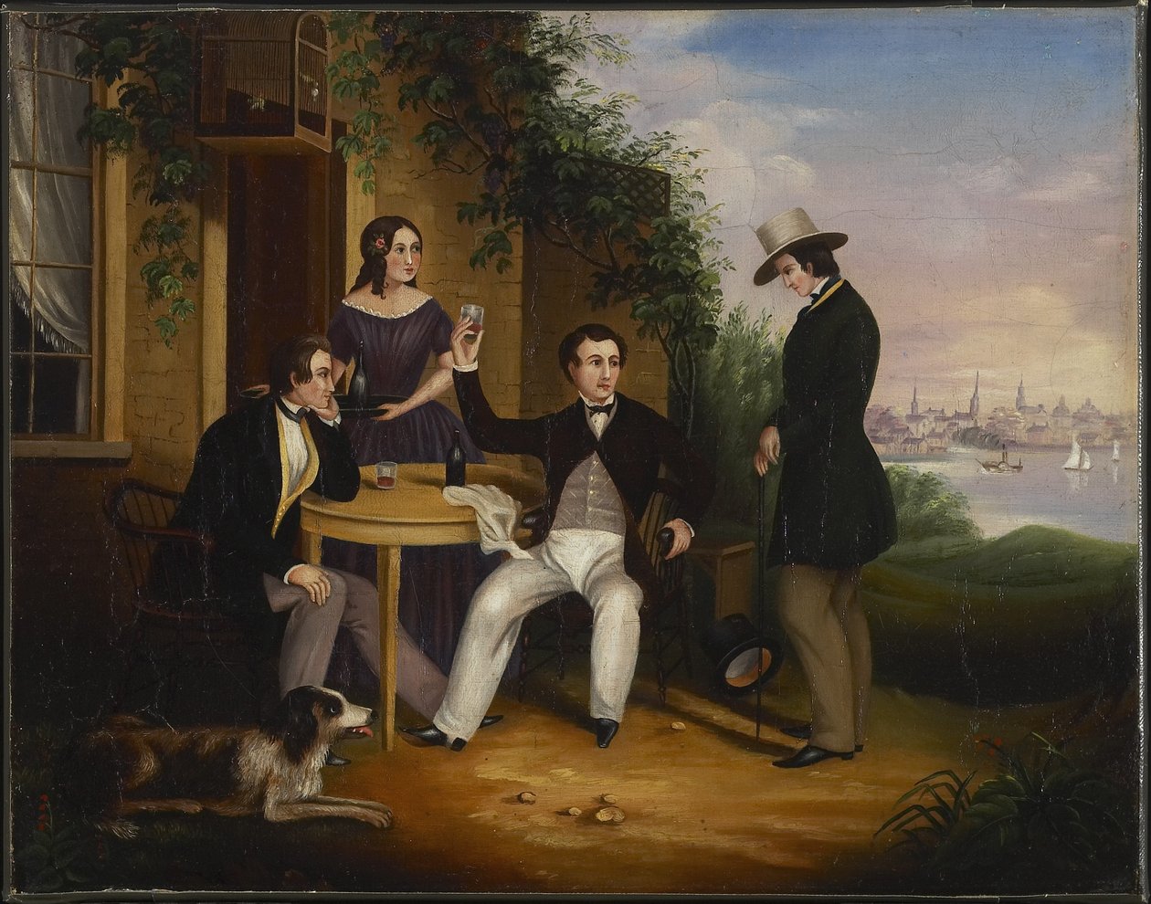 Een Landelijke Herberg nabij Cobourg, Canada West, 1849 door Harriet Clench