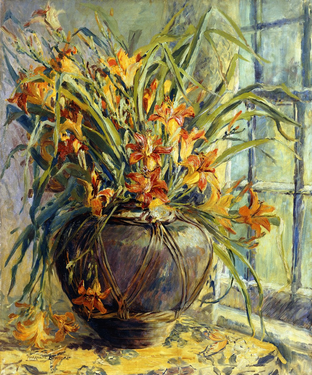 Bloemenstilleven door Harriette Bowdoin