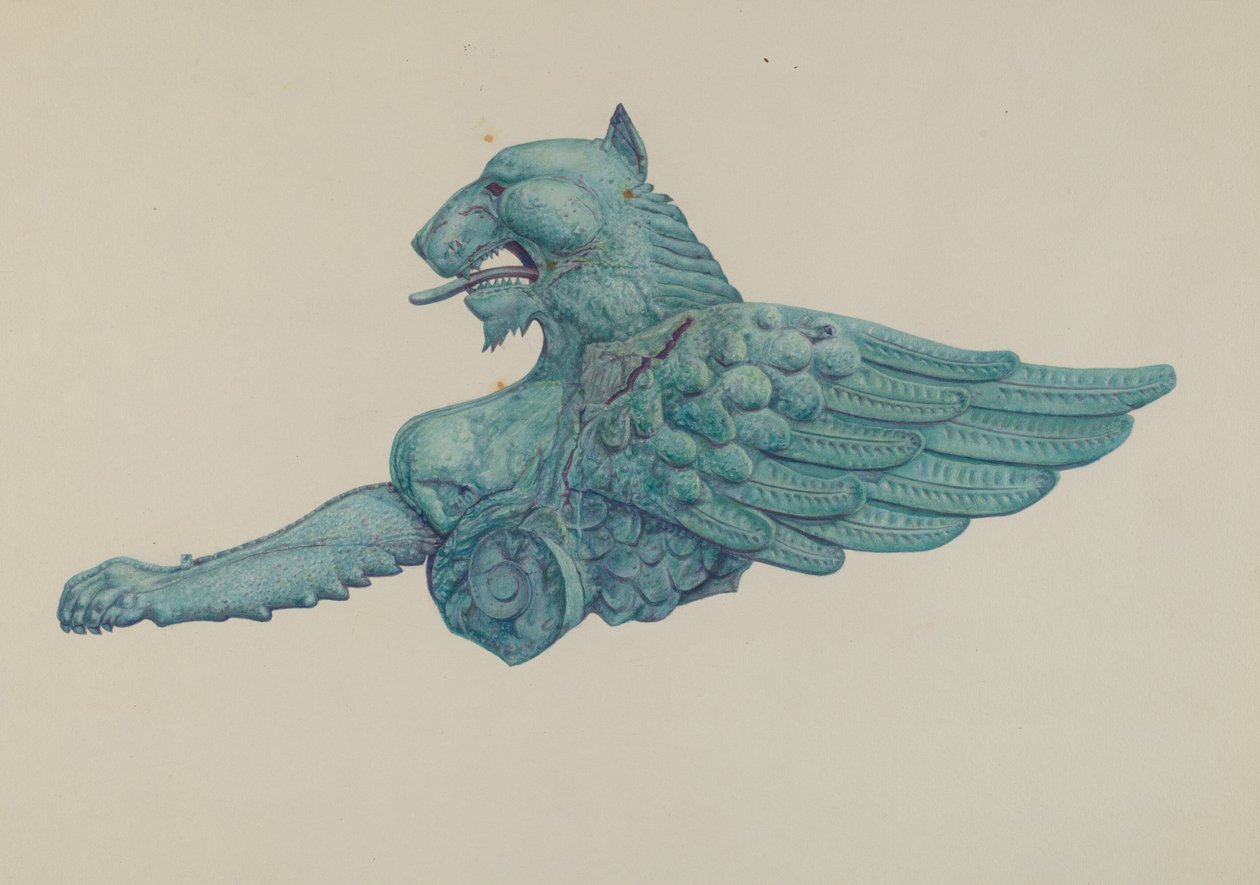Ornamentale IJzeren Griffioen door Harriette Gale