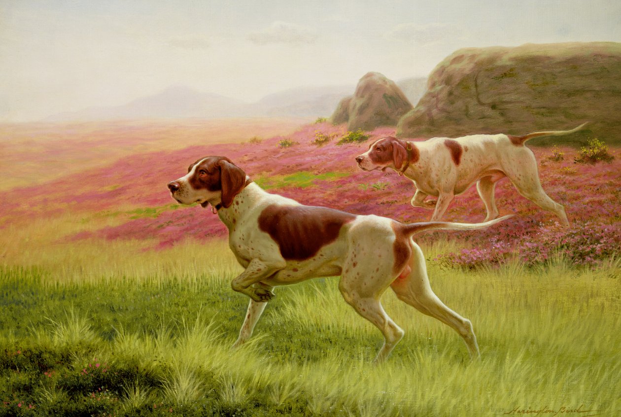 Wijzers in een landschap, 19e eeuw door Harrington Bird