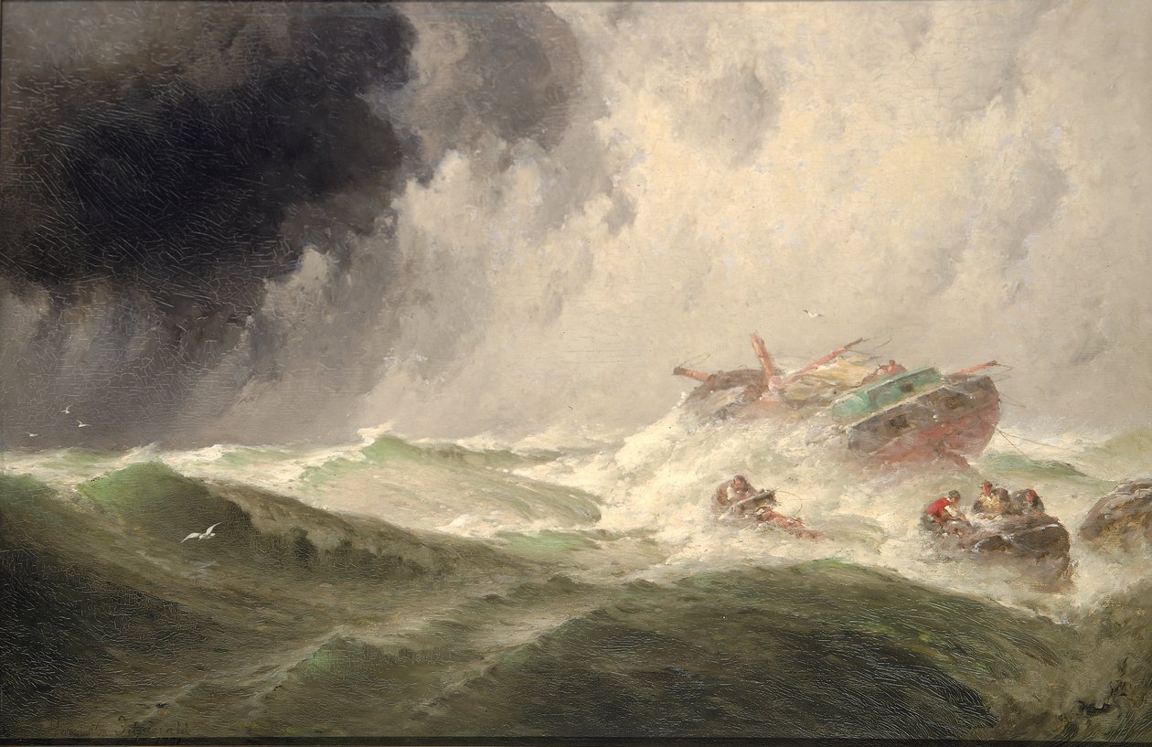 Het wrak, 1901 door Harrington Fitzgerald
