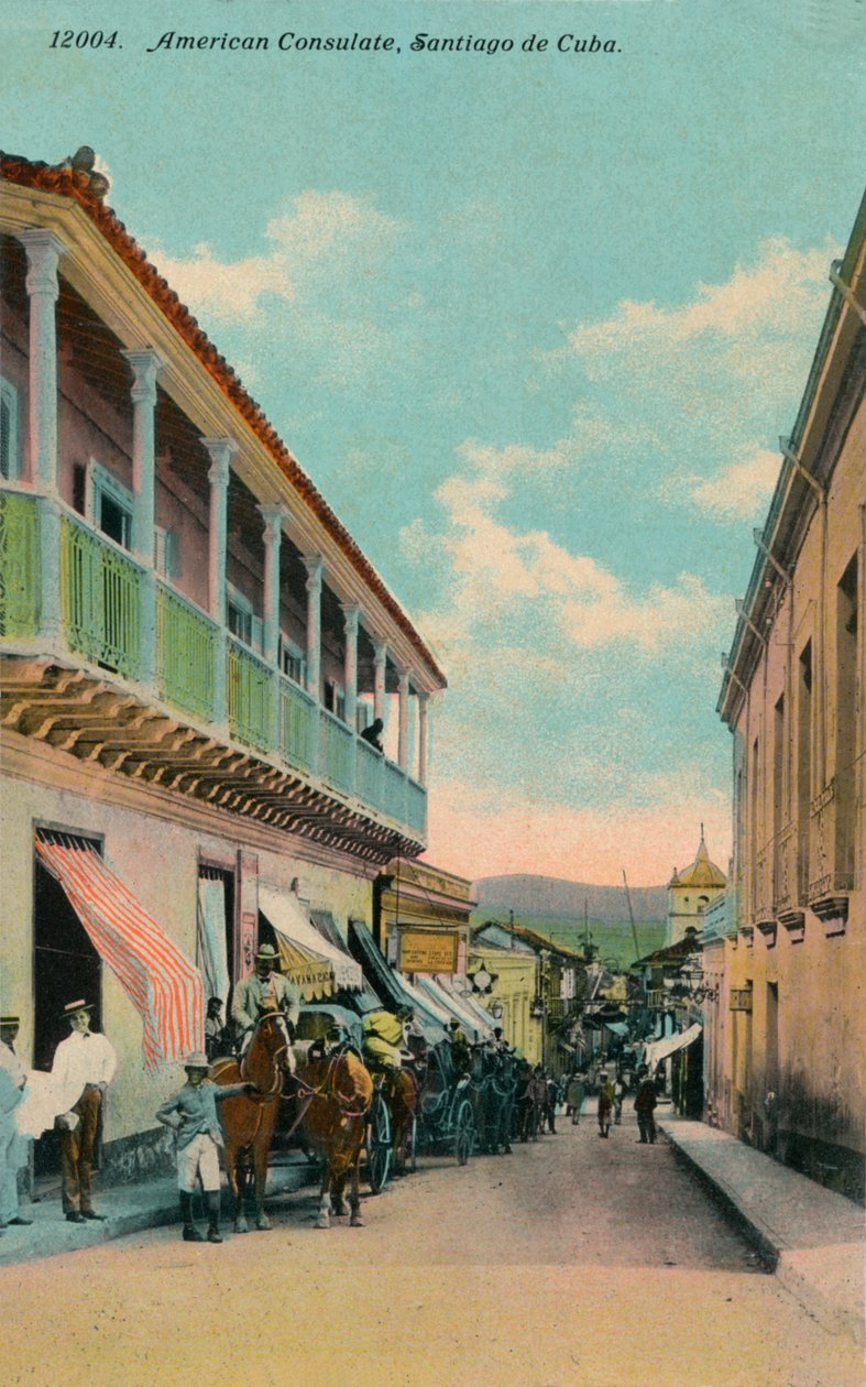 Amerikaans Consulaat, Santiago de Cuba, ca. 1911 door Harris Bros and Co