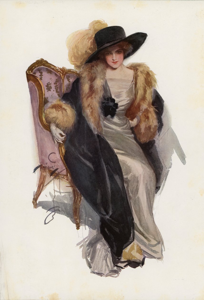 Aan een dichter, uit Dulcinea (kleurenlitho) door Harrison Fisher
