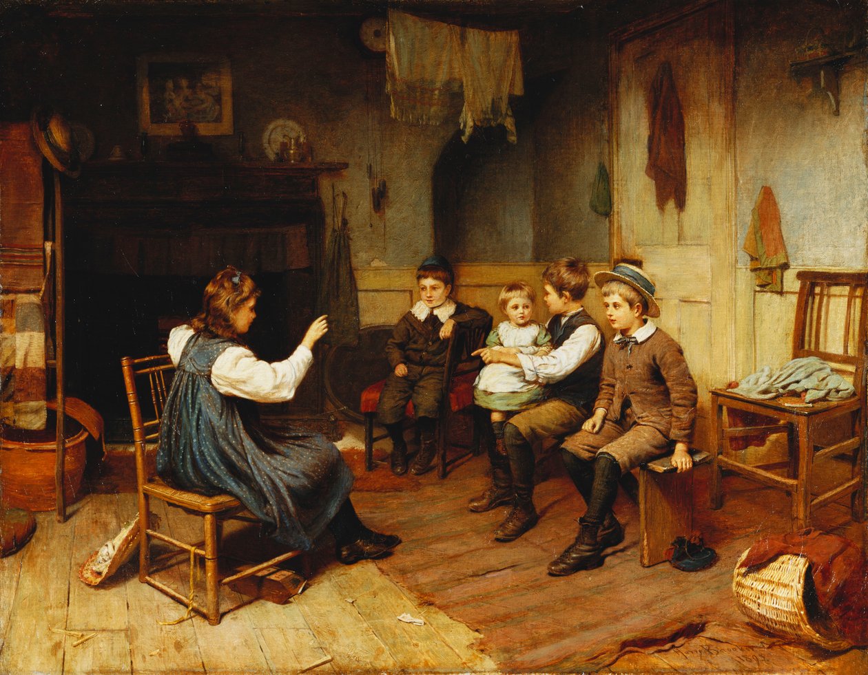 School spelen door Harry Brooker