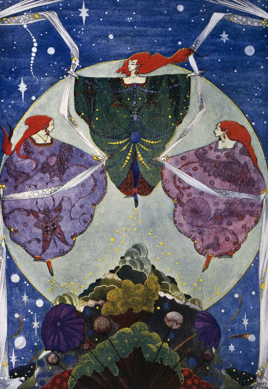 Elfenheuvel, sprookje door Hans Christian Andersen (1805-1875), illustratie door Harry Clarke (1890-1931) door Harry Clarke