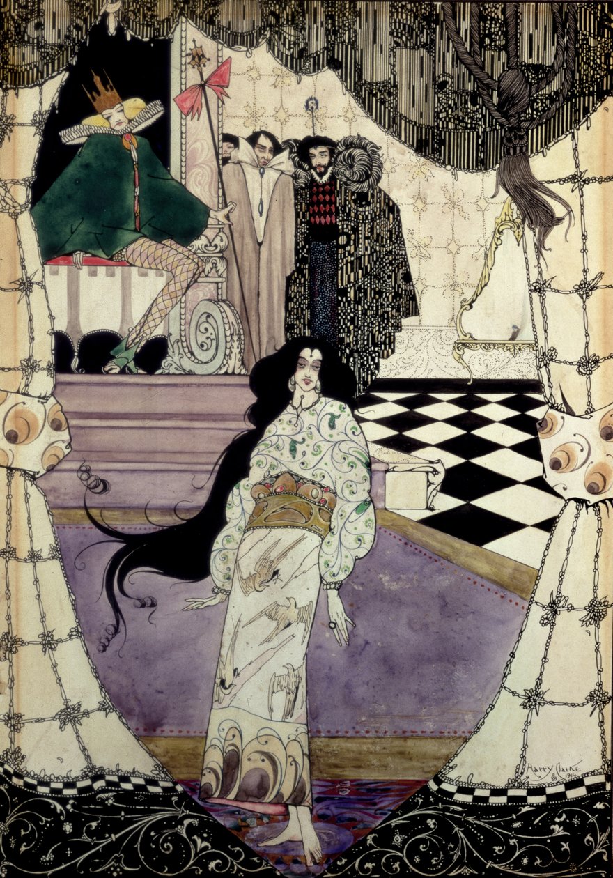 Illustratie uit De Kleine Zeemeermin, 1914 door Harry Clarke