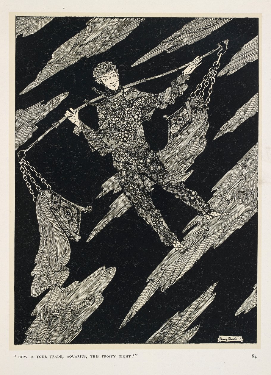 Sterrenpraat. "Hoe is je handel, Waterman, deze ijskoude nacht?" door Harry Clarke