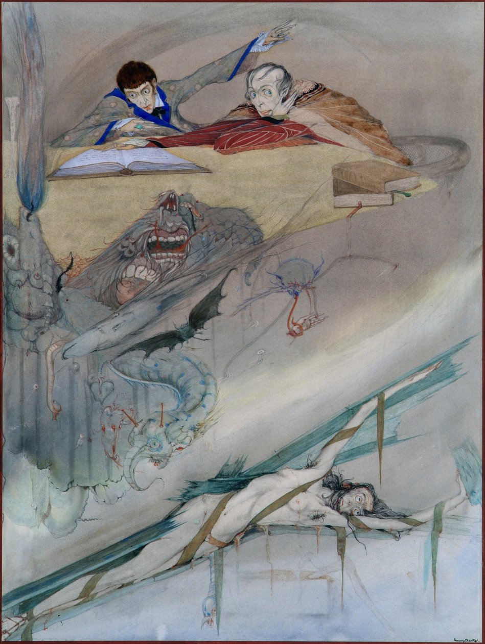 De val van het huis Usher door Harry Clarke